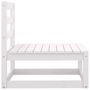 Voir la diapositive 5 : VIDAXL Salon de jardin 2 pcs avec coussins Blanc Bois de pin massif