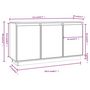 Voir la diapositive 6 : VIDAXL Buffet 111x34x60 cm Bois massif de pin