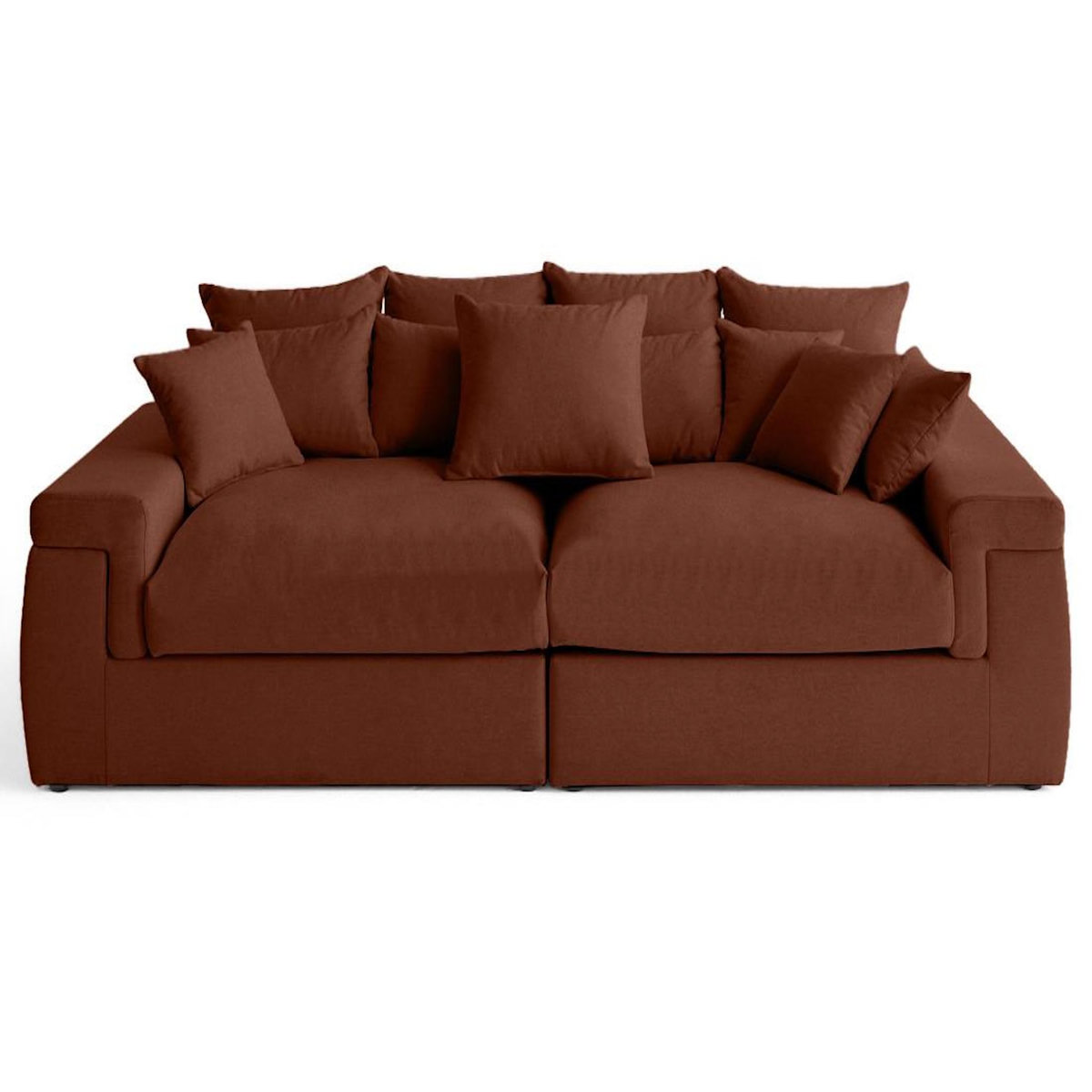 LISA DESIGN Sergio - canapé 4 places - assise profonde - en tissu