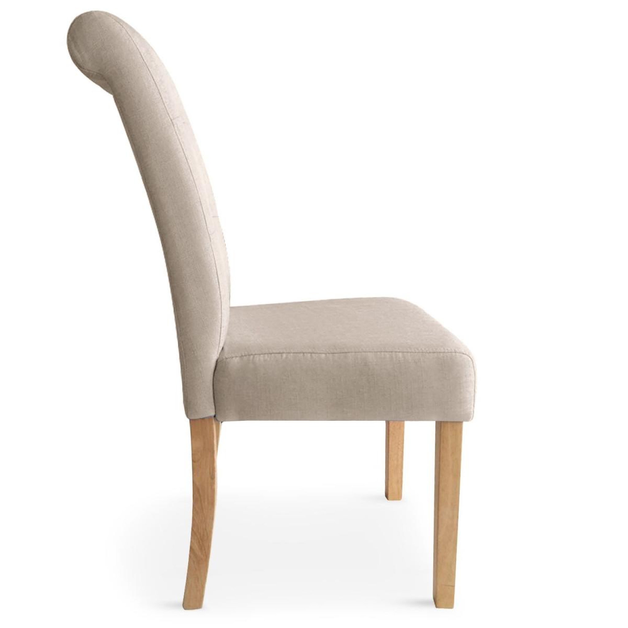 Voir la diapositive 3 : Paris Prix Lot de 2 chaises design  oliver  99cm beige