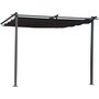 Voir la diapositive 1 : Habitat et Jardin Pergola adossée avec toit rétractable - 3 x 3 m - Gris anthracite