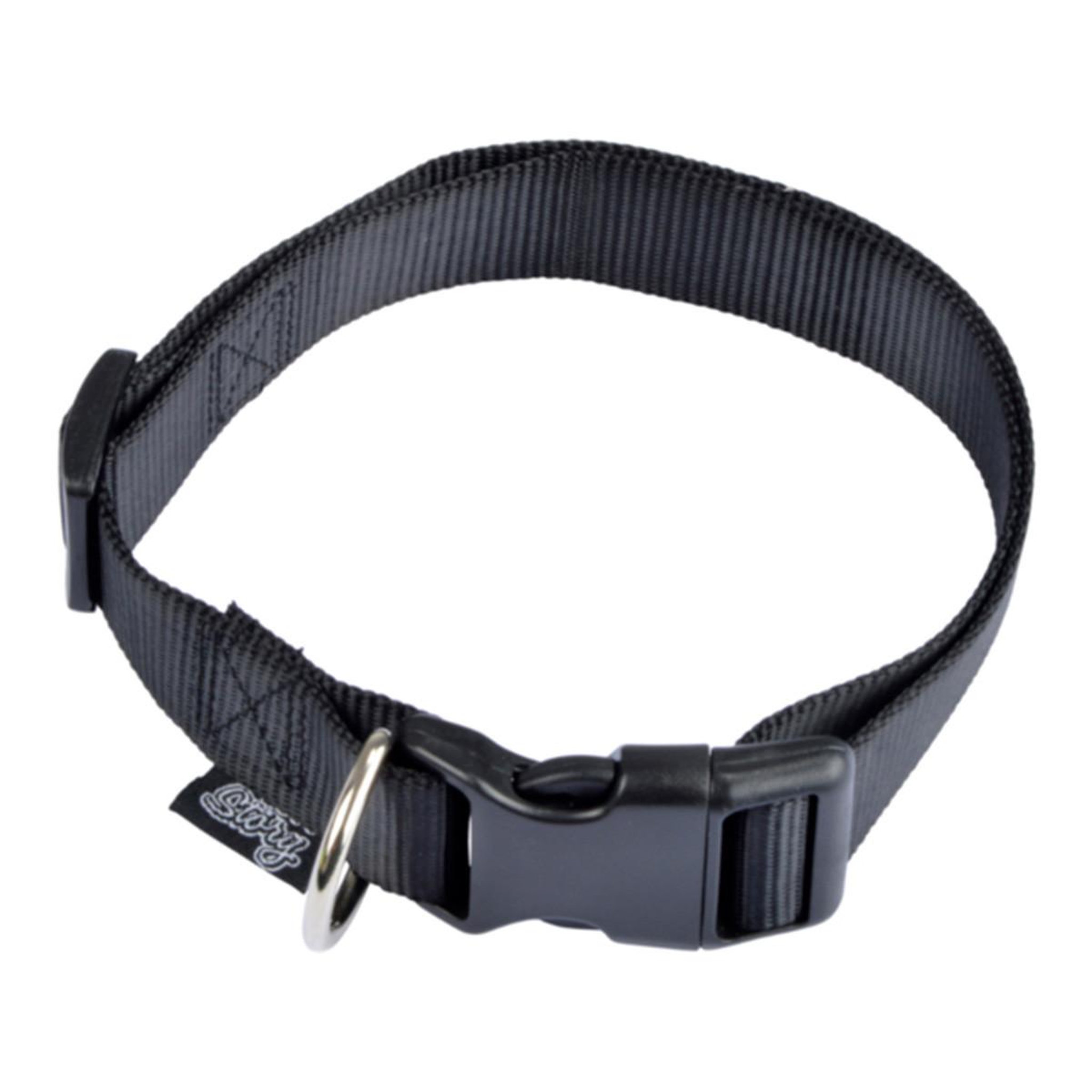 Voir la diapositive 1 : LOVE STORY Collier réglable chien  essentiel  25-35cm noir