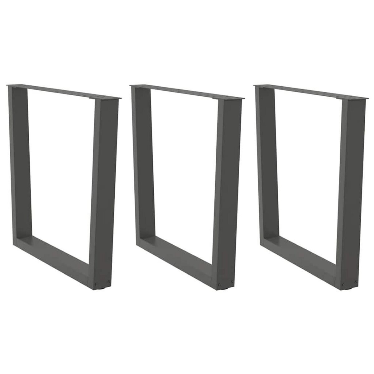 VIDAXL Pieds de table a manger forme de V 3 pcs 80x(72-73,3) cm acier