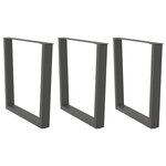 VIDAXL Pieds de table a manger forme de V 3 pcs 80x(72-73,3) cm acier