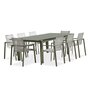 Voir la diapositive 7 : Salon de jardin - 8 places - Aluminium - Kaki - MIAMI