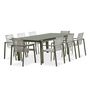 Voir la diapositive 7 : Salon de jardin - 8 places - Aluminium - Kaki - MIAMI