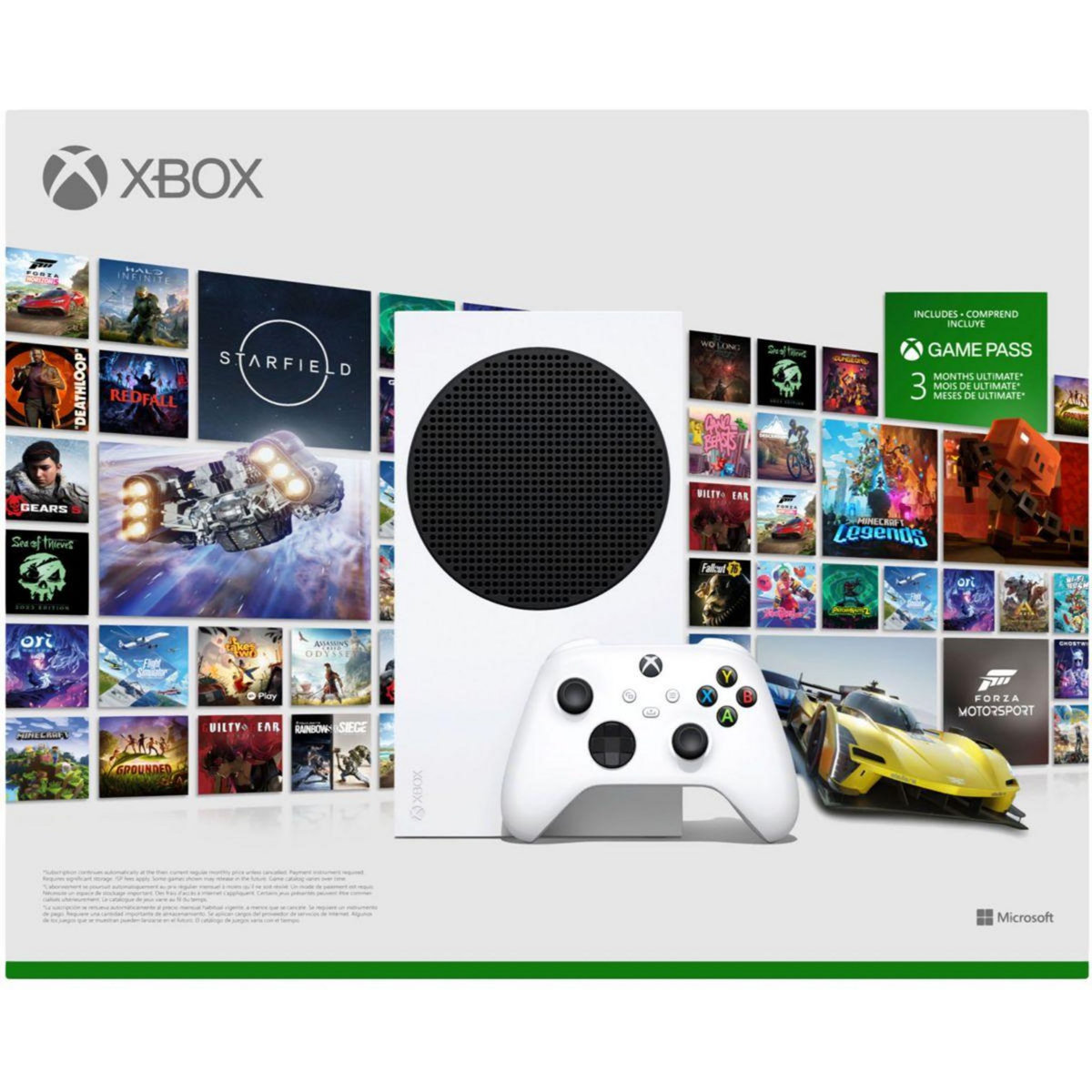 MICROSOFT Console XBOX SERIES S + Gamepass 3 mois + NOVA 1