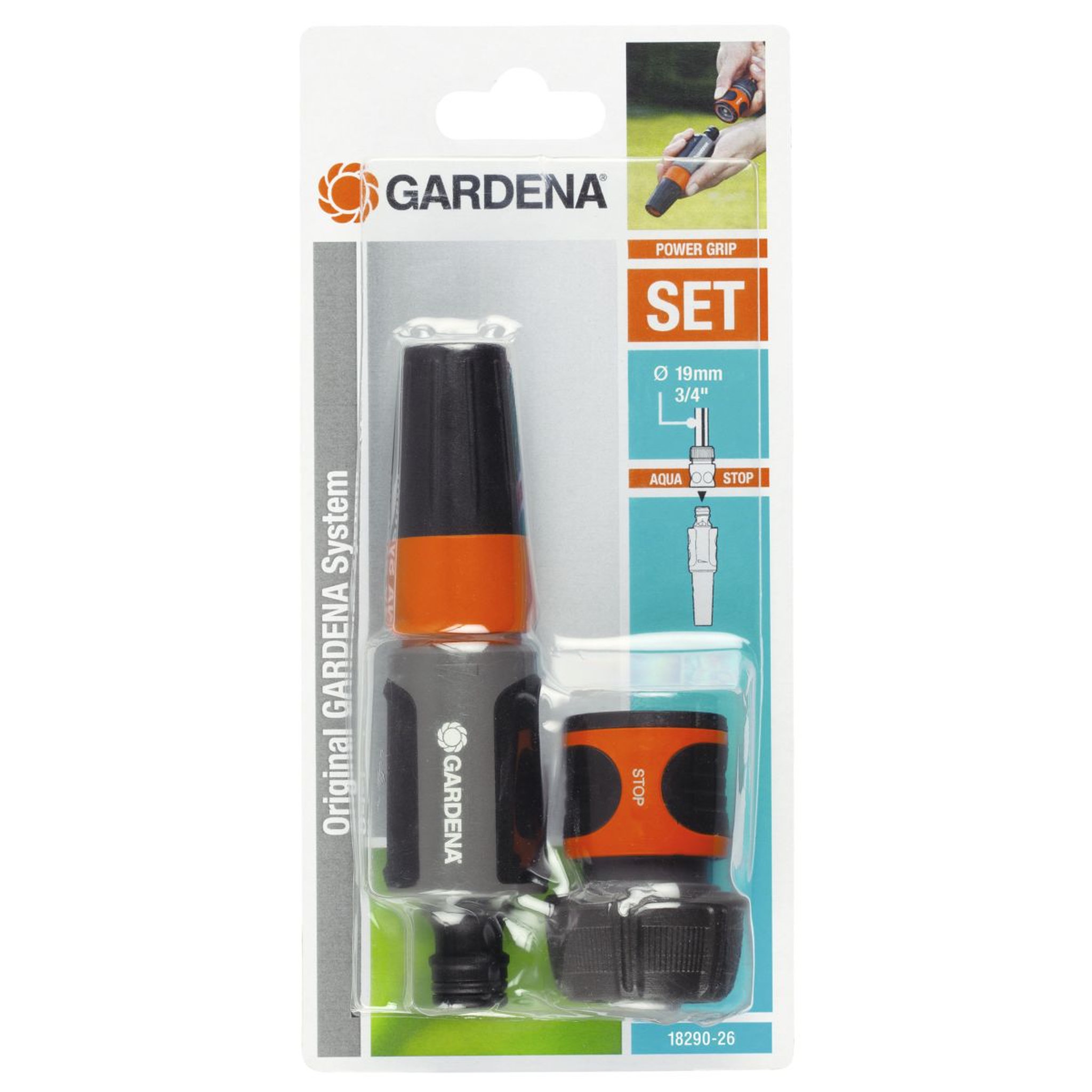 Voir la diapositive 2 : GARDENA Pistolet d'arrosage avec raccords - 19mm