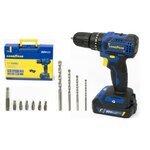 GOODYEAR Perceuse visseuse à percussion 20V Brushless Batterie lithium 2,0Ah + 11 Accessoires Malette GOODYEAR