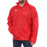 HUNGARIA Coupe vent 1/4 zip rouge homme Hungaria Training Premium 15. Coloris disponibles : Rouge