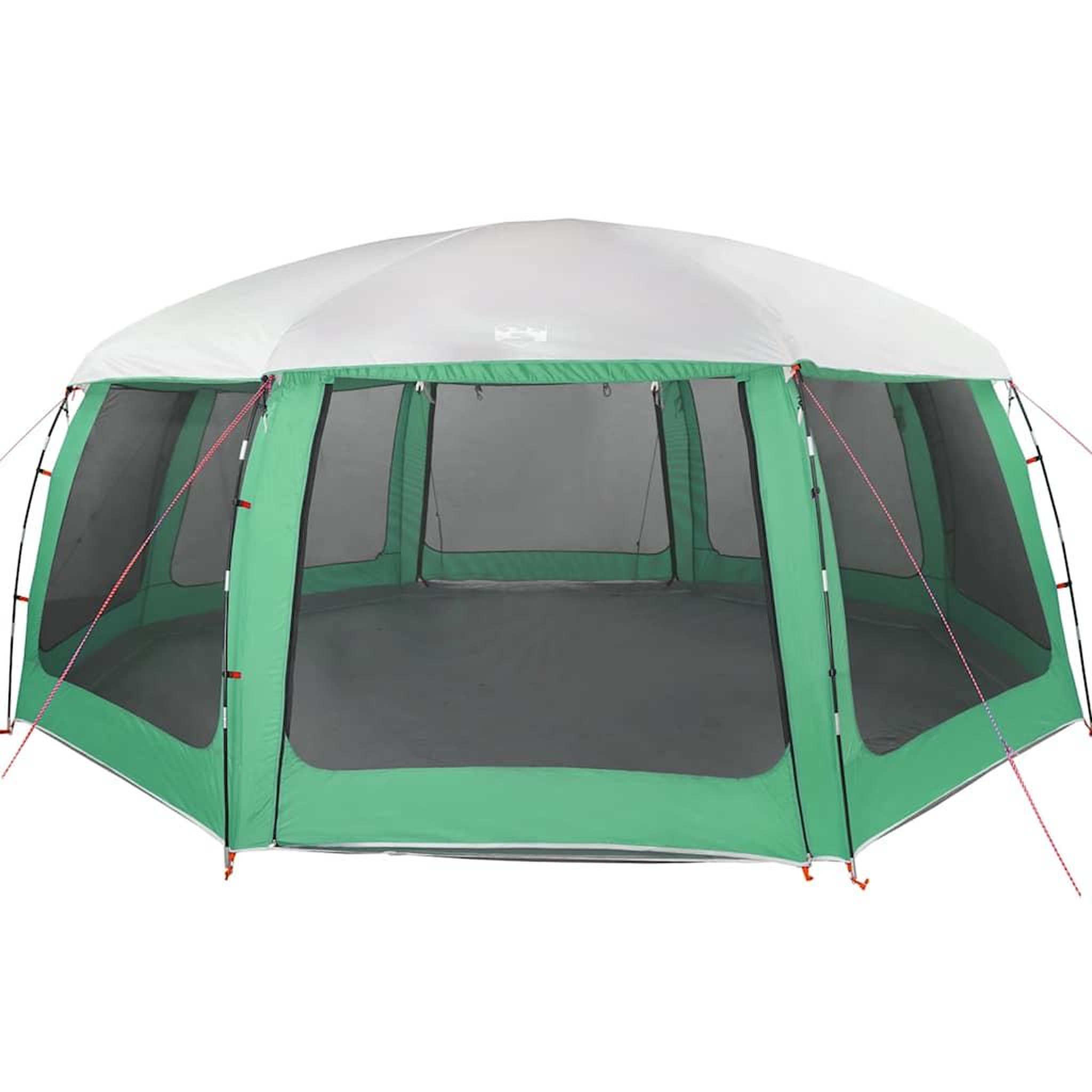 Voir la diapositive 5 : VIDAXL Tente piscine toit amovible parois maille vert d'eau 690x690 cm