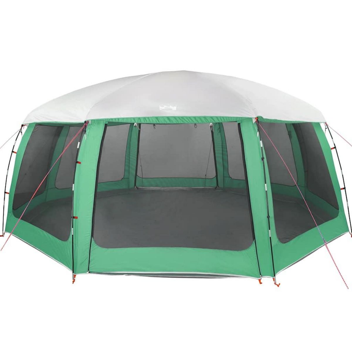 VIDAXL Tente piscine toit amovible parois maille vert d'eau 690x690 cm
