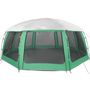 Voir la diapositive 5 : VIDAXL Tente piscine toit amovible parois maille vert d'eau 690x690 cm