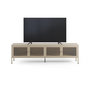 Voir la diapositive 2 : Rendez vous déco Meuble TV en métal beige 4 portes, 160 cm-Latem