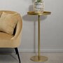 Voir la diapositive 6 : Paris Prix Table d'Appoint en Métal  Doha  80cm Or
