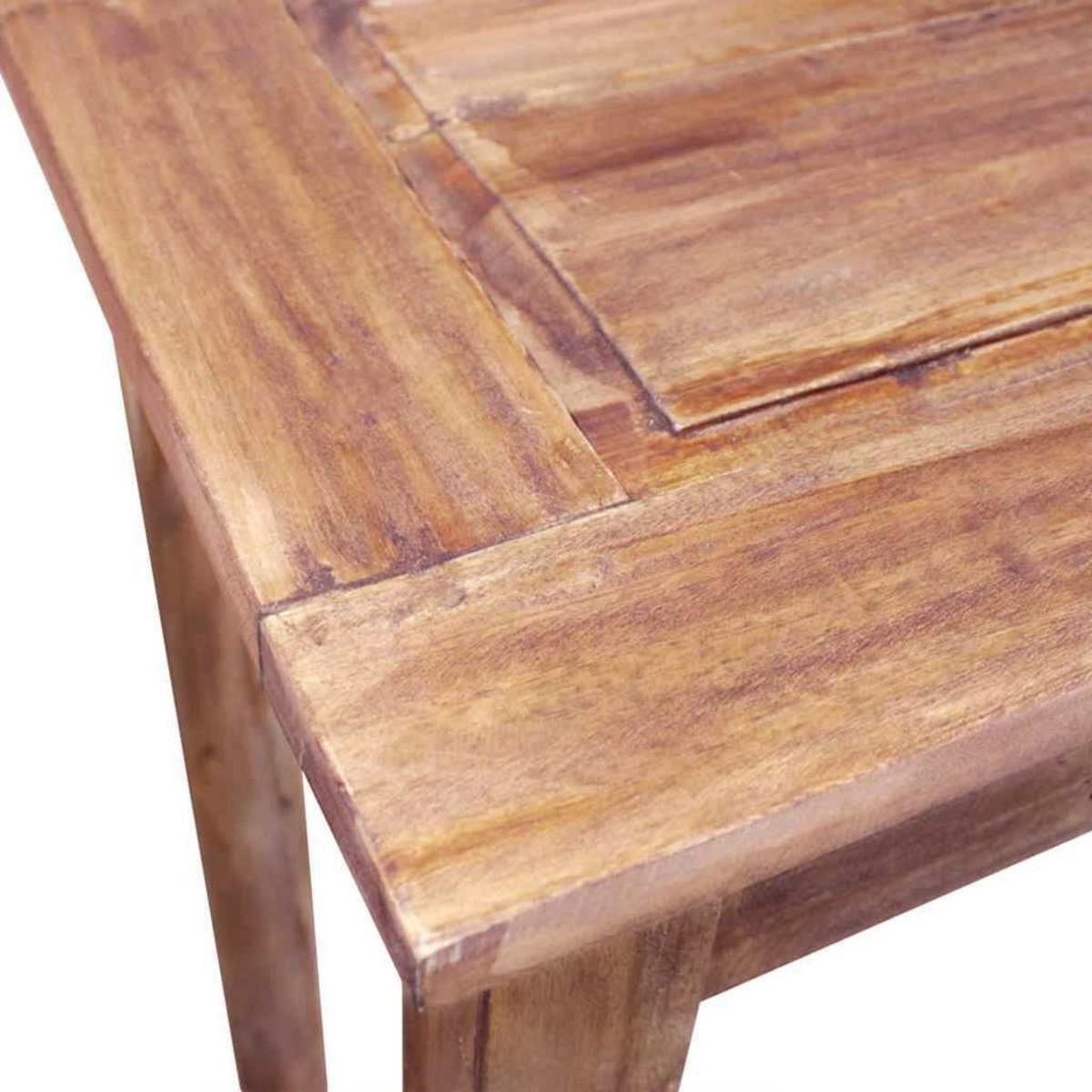 VIDAXL Table console bois d'acajou massif 123x42x75 cm