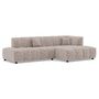 Voir la diapositive 2 : LISA DESIGN Curtis - canapé d'angle droit 4 places en tissu texturé