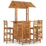 Voir la diapositive 2 : VIDAXL Ensemble de bar de jardin 5 pcs Bois d'acacia solide