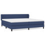 Voir la diapositive 1 : VIDAXL Sommier a lattes de lit avec matelas Bleu 200x200 cm Tissu