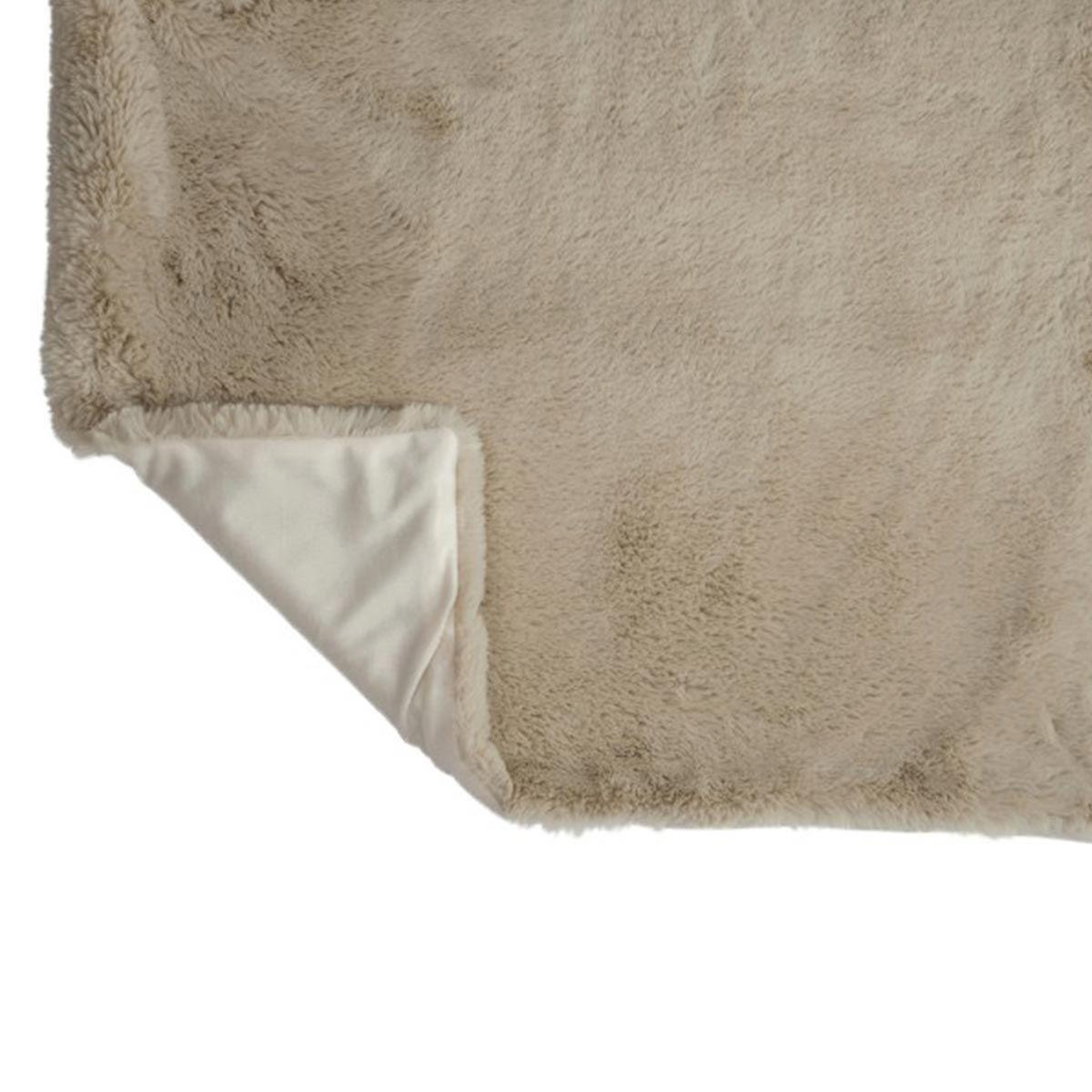 Voir la diapositive 4 : J-LINE Plaid imitation fourrure  cutie  130x180cm gris
