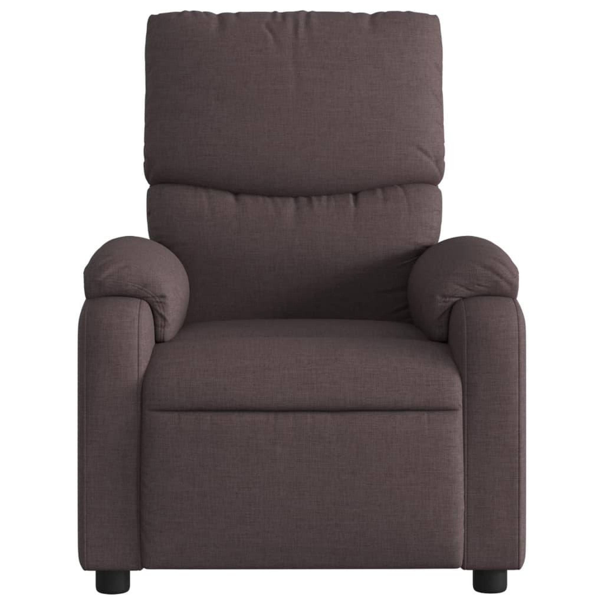 Voir la diapositive 4 : VIDAXL Fauteuil de massage inclinable Marron fonce Tissu