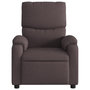 Voir la diapositive 4 : VIDAXL Fauteuil de massage inclinable Marron fonce Tissu