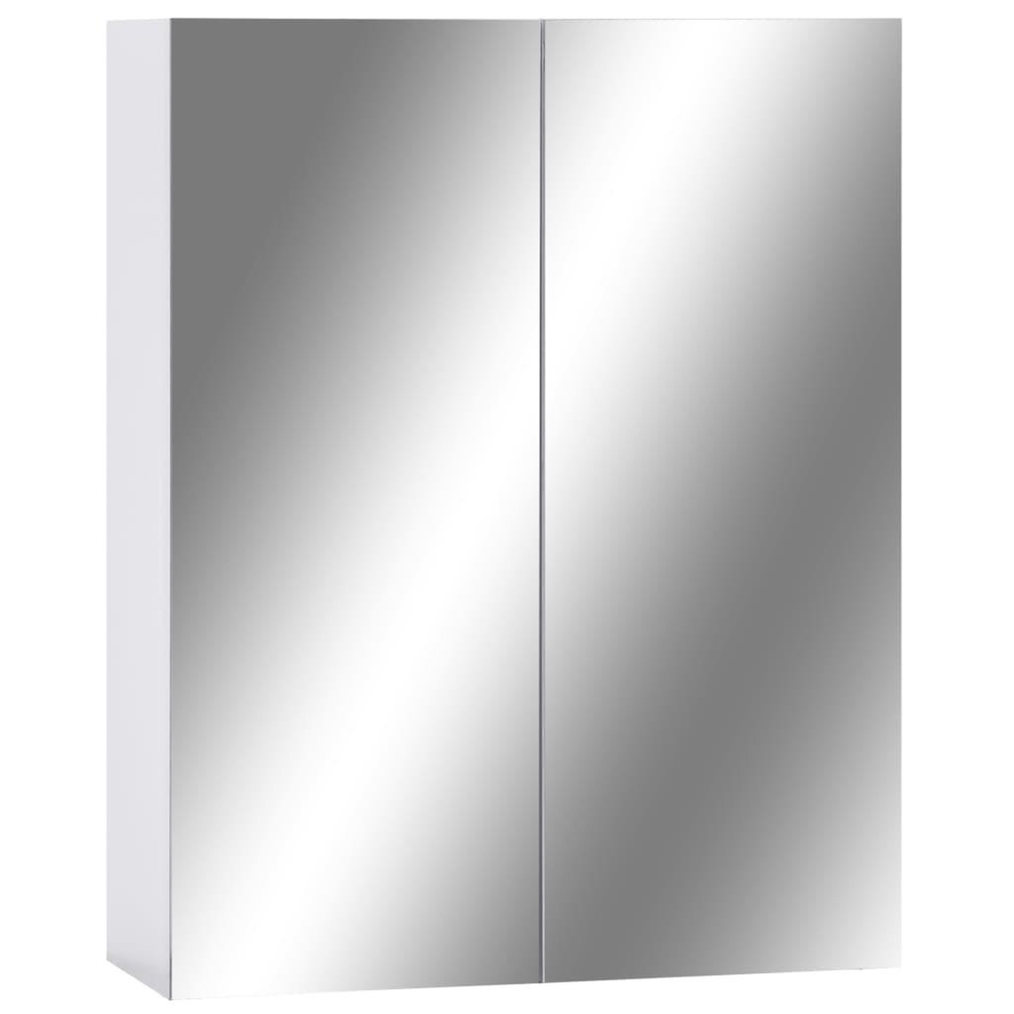 Voir la diapositive 2 : VIDAXL Armoire a miroir de salle de bain Blanc 60x15x75 cm MDF