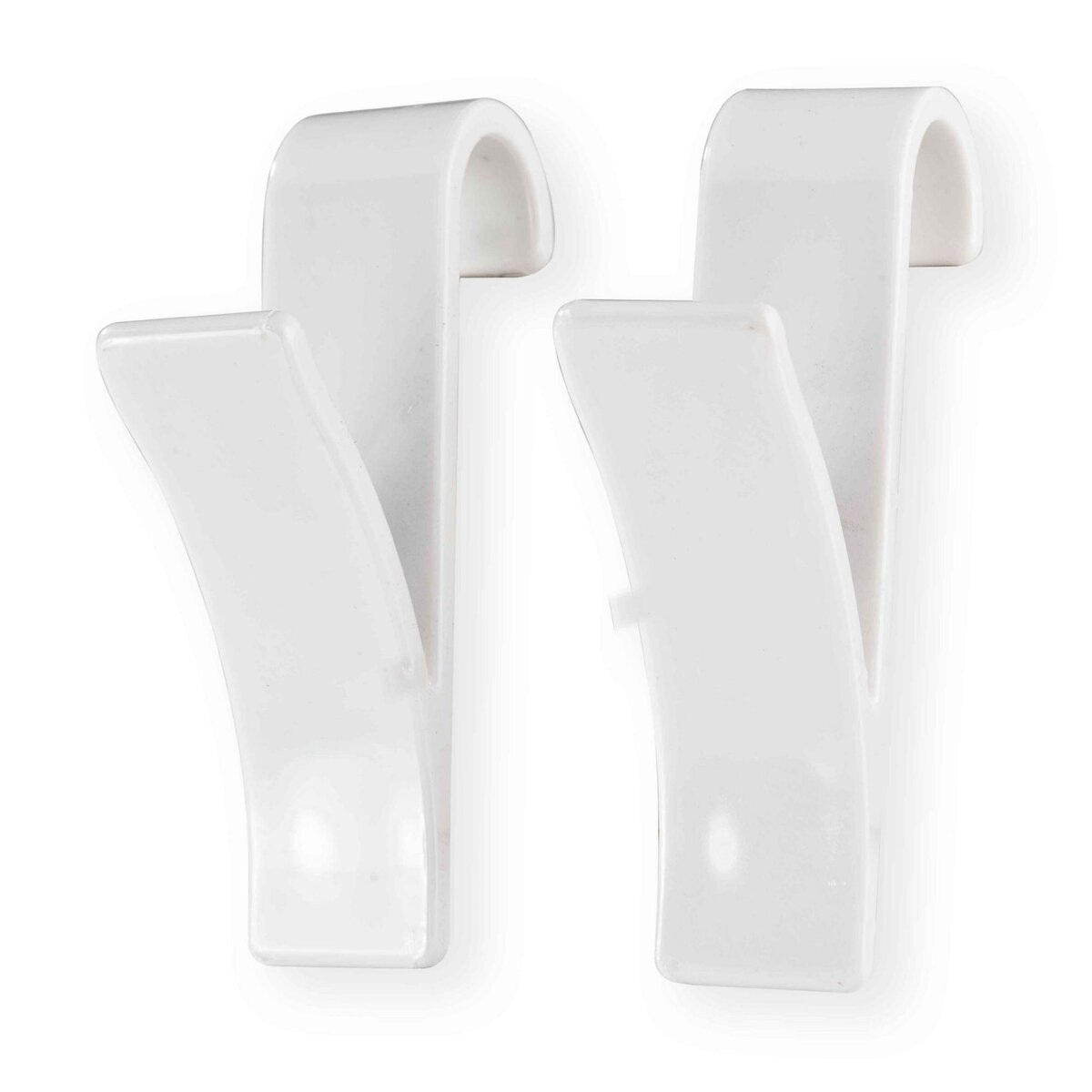 Msv Crochet pour sèche serviette blanc 2 pcs