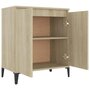 Voir la diapositive 4 : VIDAXL Buffet chêne sonoma 60x35x70 cm bois d ingénierie