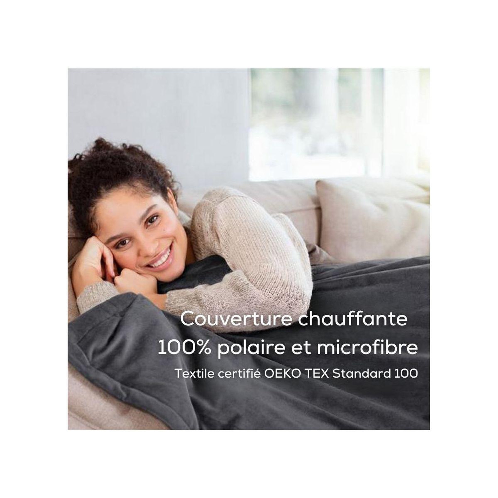Voir la diapositive 3 : Beurer Couverture chauffante HD 1 R Cosy+