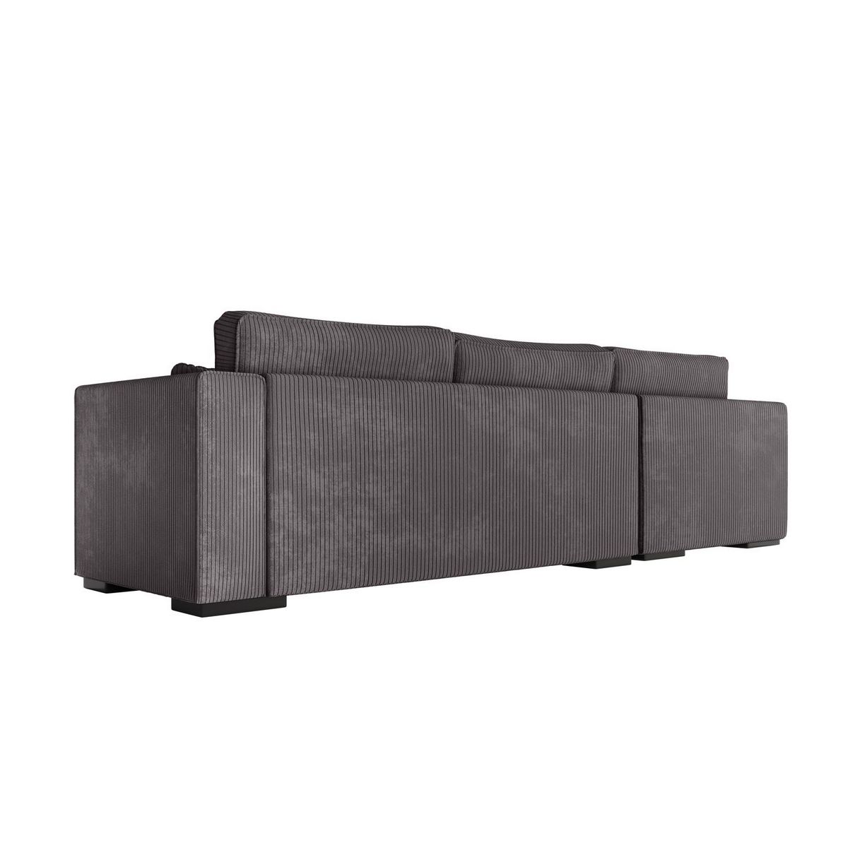 Canapé d'angle gauche 4 places velours cotelé  PENELOPE