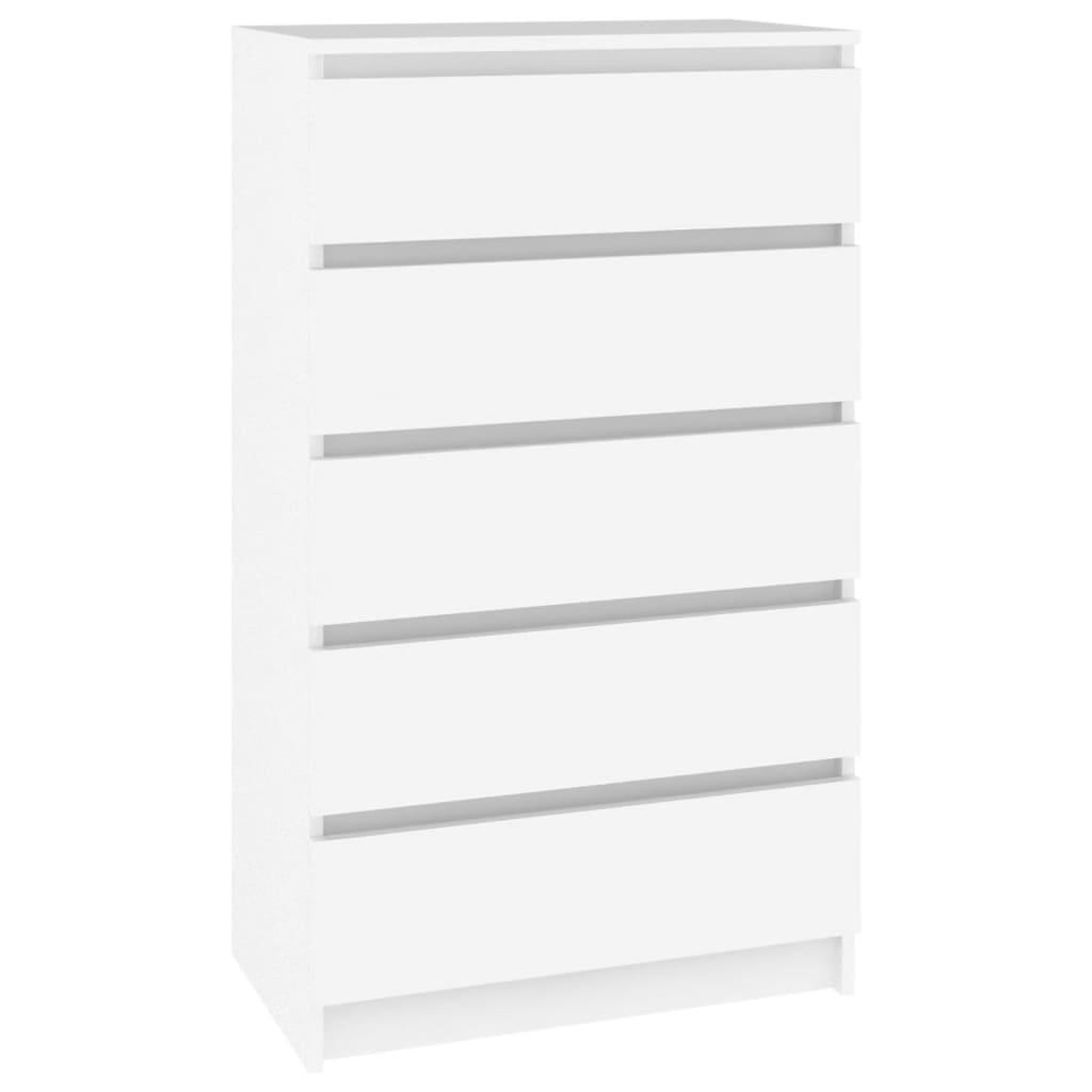 Voir la diapositive 2 : VIDAXL Commode Blanc 60x36x103 cm Bois d'ingenierie