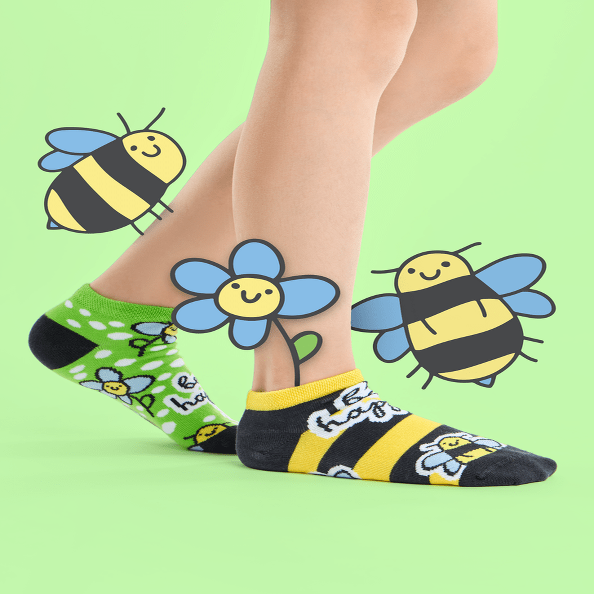 Voir la diapositive 3 : DEDOLES Socquettes enfants abeilles butineuses