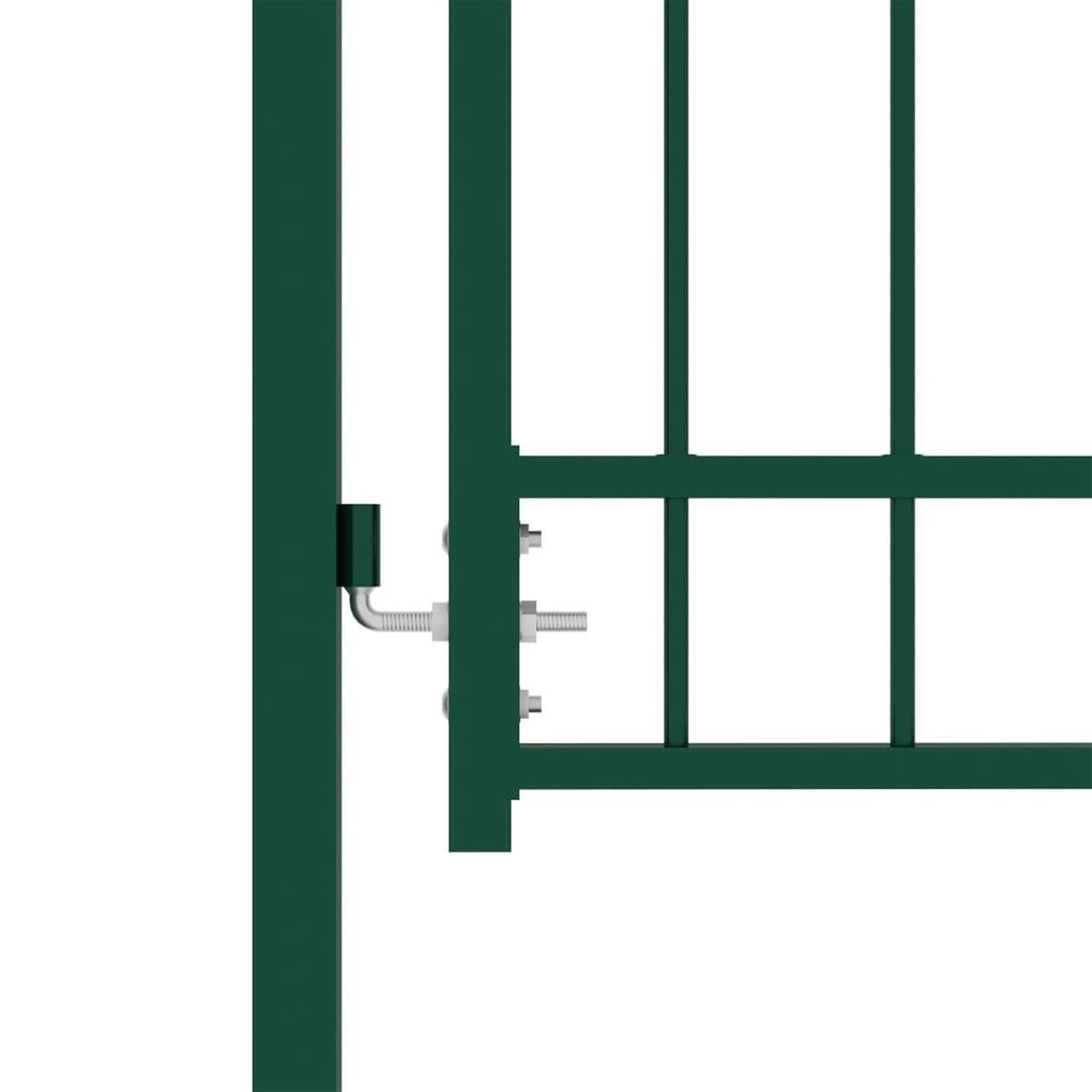 Voir la diapositive 3 : VIDAXL Portail de cloture avec pointes Acier 100x100 cm Vert