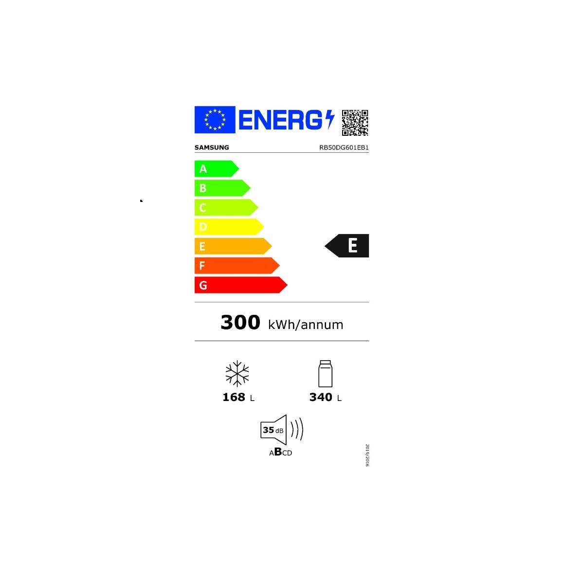 Samsung Réfrigérateur combiné 76cm 508l ventilé noir - RB50DG601EB1
