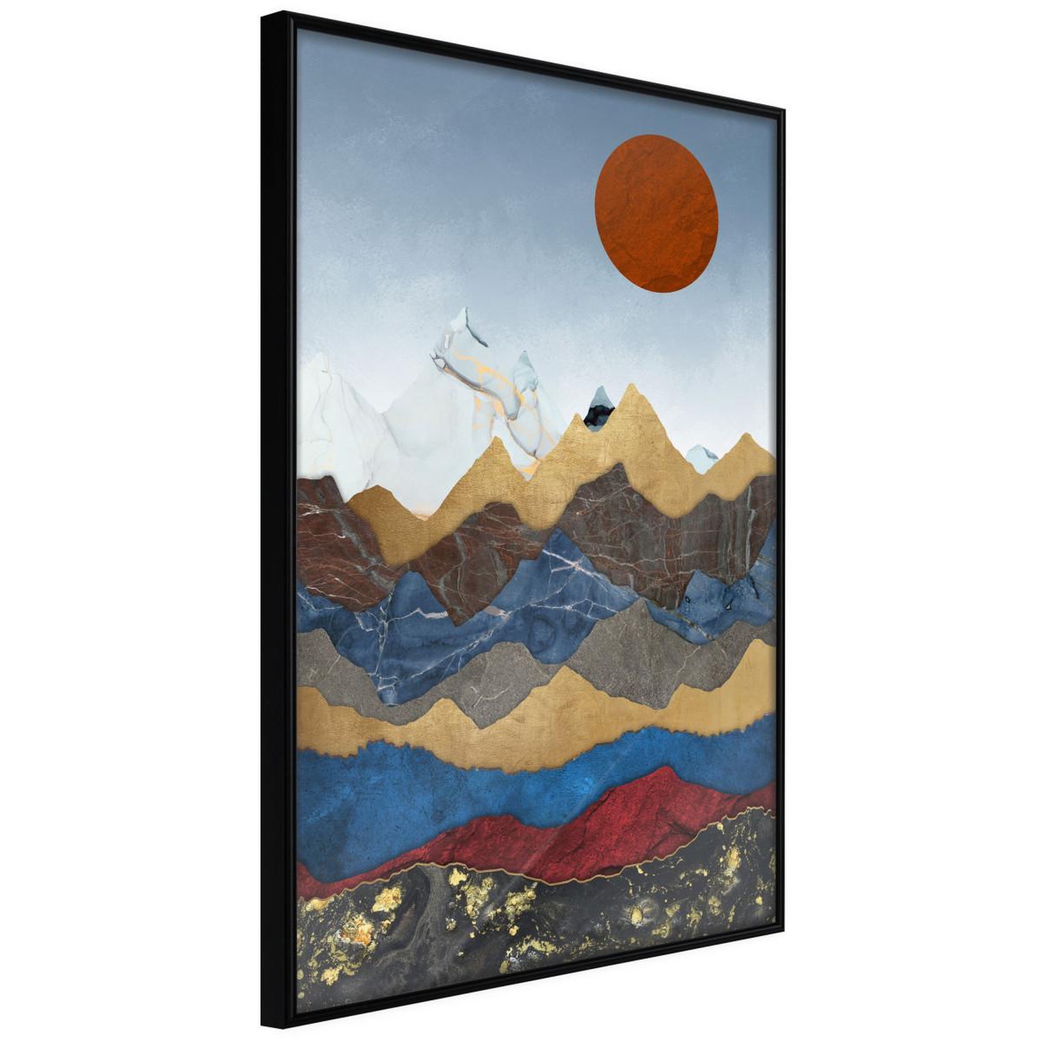 Paris Prix Affiche Murale Encadrée  Red Sun