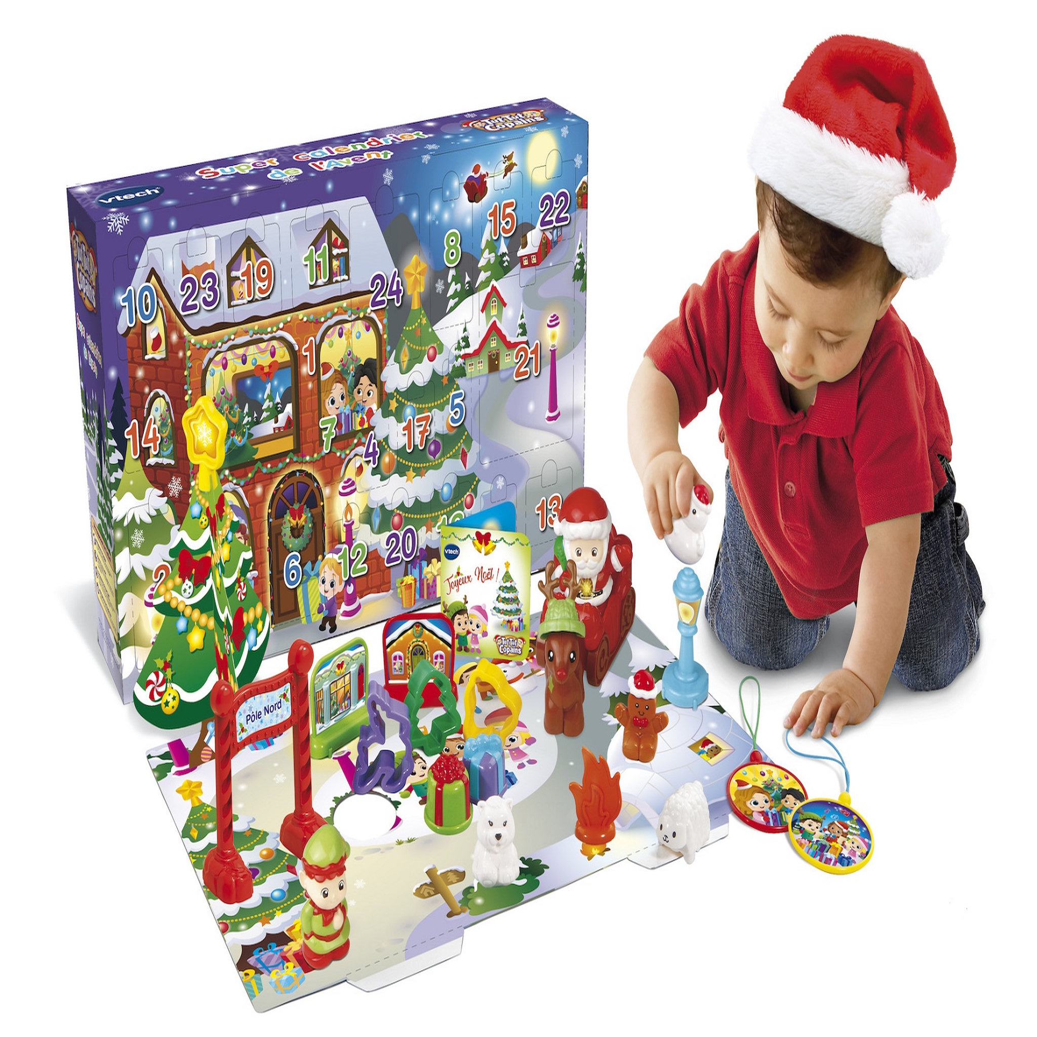 Voir la diapositive 3 : VTECH Super calendrier du Père Noël - Tut Tut Copain  