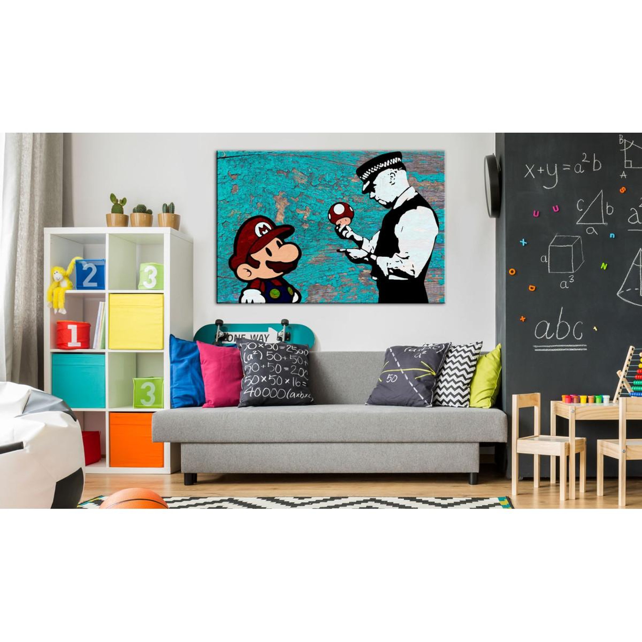 Voir la diapositive 2 : Paris Prix Tableau imprimé  banksy - on wood