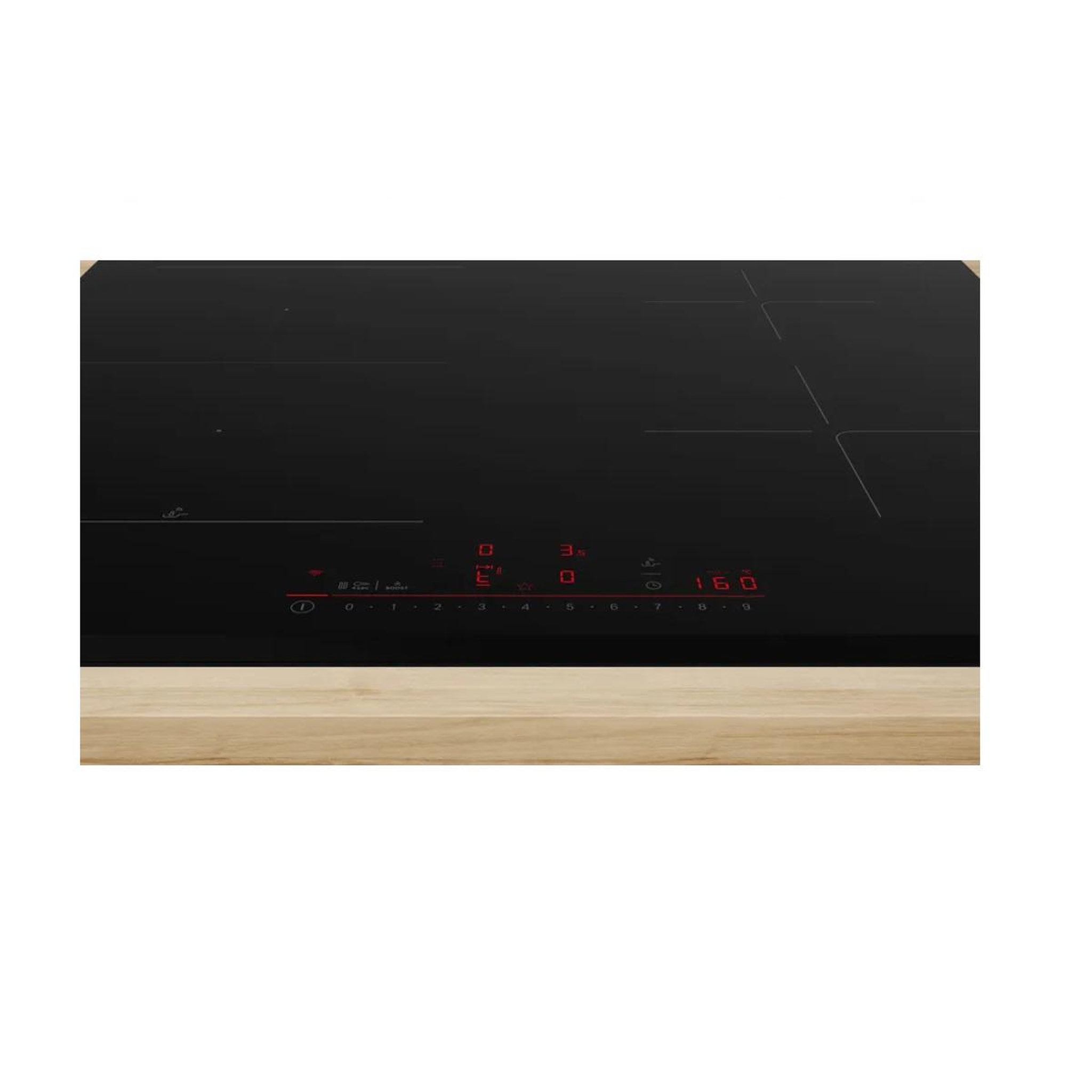 Voir la diapositive 2 : BOSCH Table de cuisson induction 60cm 4 feux 6900w noir - PVS63KHC1E