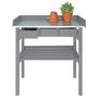 Voir la diapositive 3 : ESSCHERT DESIGN Table de jardinage surélevée grise - Esschert Design