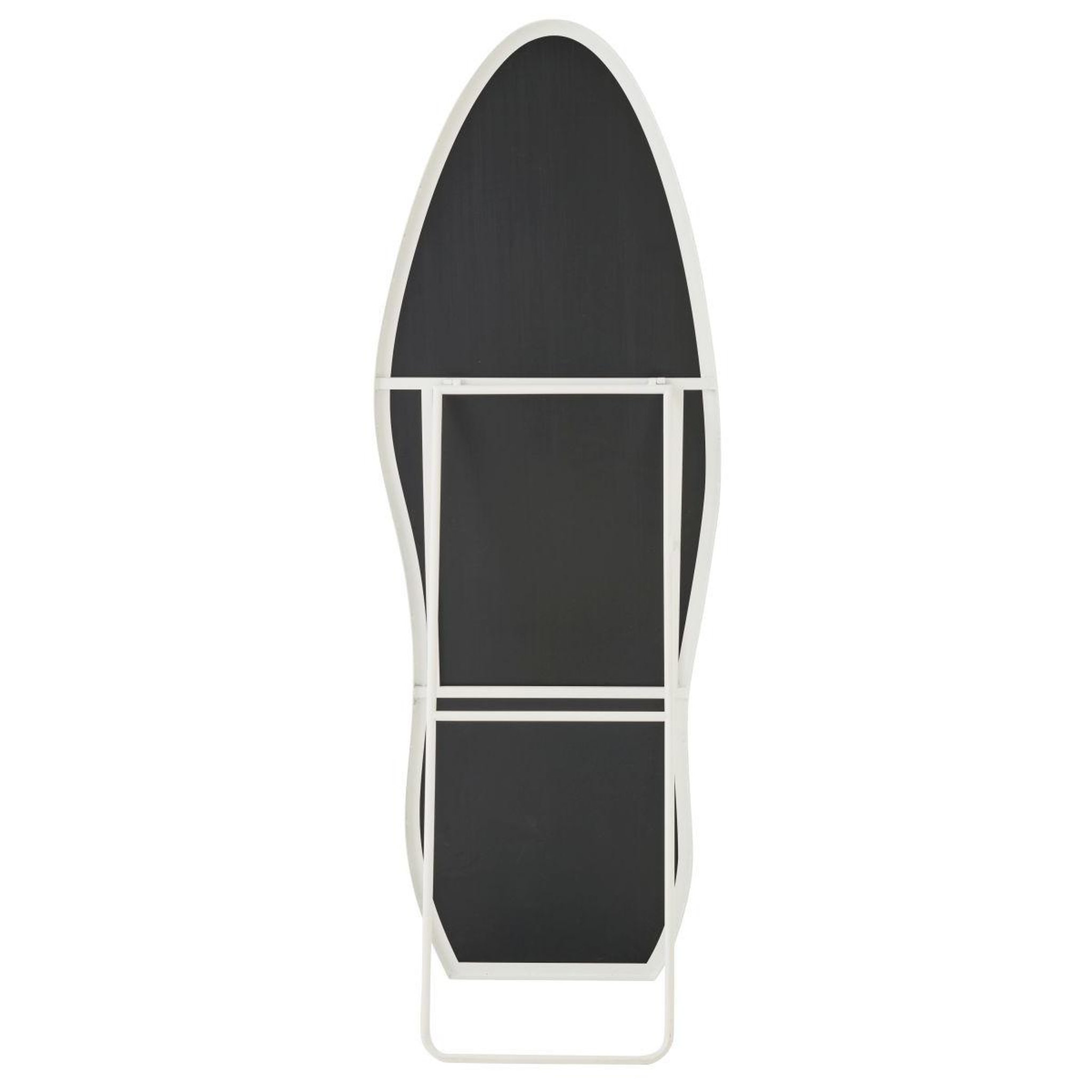 Voir la diapositive 5 : J-LINE Miroir sur Pied Design  Morton  180cm Blanc