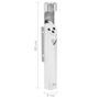 Voir la diapositive 6 : VIDAXL Cendrier a fixation murale Acier inoxydable