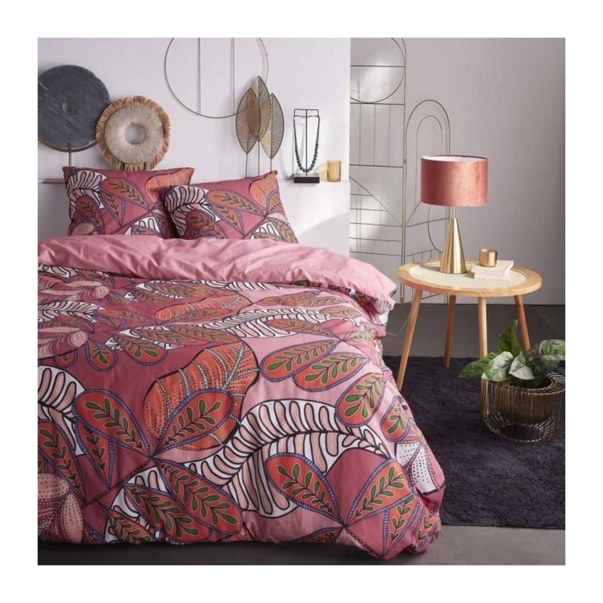 Today Parure de lit 2 personnes - TODAY - Sunshine 15.10 - 220 x 240 cm - 100% Coton imprimé