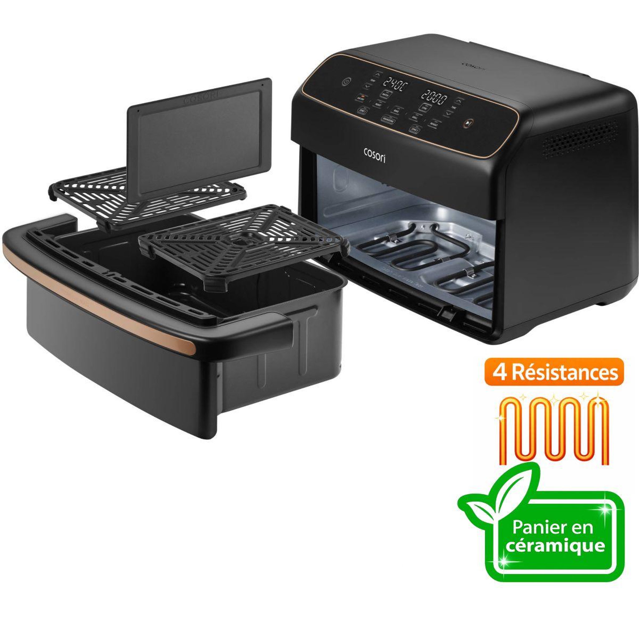 Voir la diapositive 2 : COSORI Friteuse sans huile dual blaze twinfry compact 8.6-l kaapafc