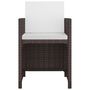 Voir la diapositive 4 : VIDAXL Ensemble a manger d'exterieur et coussins 13 pcs Resine tressee