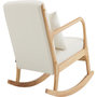 Voir la diapositive 4 : Habitat et Jardin Fauteuil à bascule style scandinave bouclette et bois   Clinton   - Beige