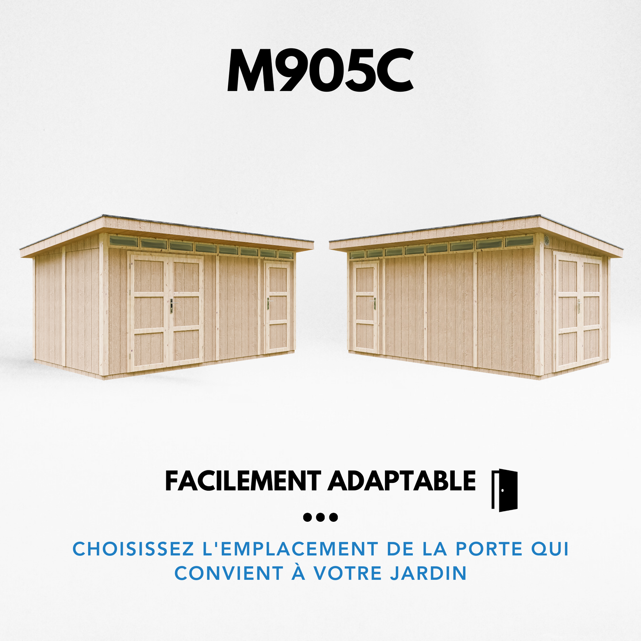 Voir la diapositive 6 : TIMBELA Abri de Jardin Qualité Premium 8.52+2.95 m² M905C
