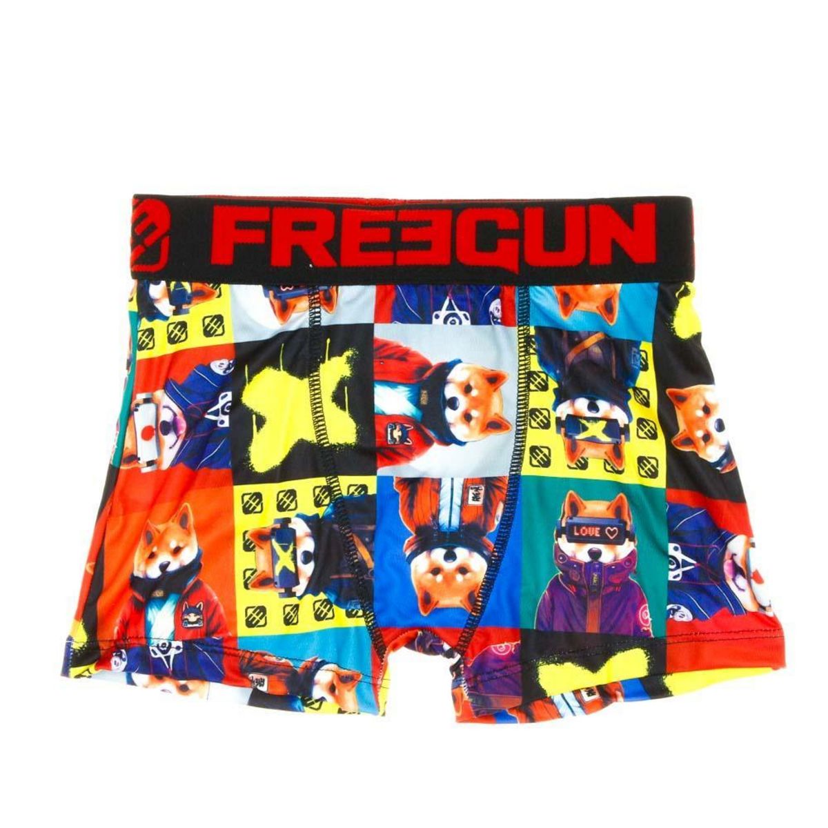 FREEGUN Boxer Noir//Bleu Garçon Freegun Shiba