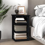 Voir la diapositive 3 : VIDAXL Armoire laterale Noir 35x35x55 cm Agglomere