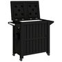 Voir la diapositive 2 : VIDAXL Chariot de service 3 en 1 noir polypropylene